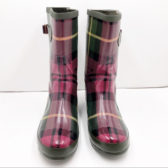 ☔️{L.L.Bean} Tartan Short Wellie Boots - Picture 6 of 16